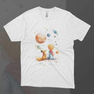 Dámské tričko - Mezi planetami - Malý princ - Le petit prince